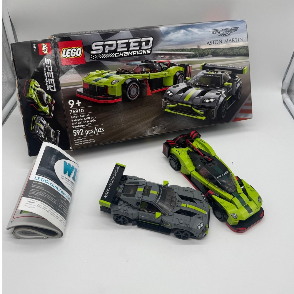 LEGO Speed Champions Aston Martin Valkyrie AMR Pro Vantage GT3 76910 Pre-Owned